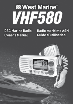 DSC Marine Radio Owner`s Manual