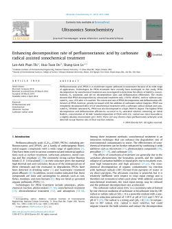 Enhancing decomposition rate of perfluorooctanoic acid by