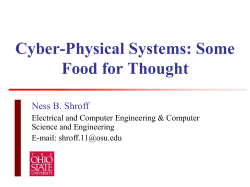 Cyber-physical systems: some food for thought