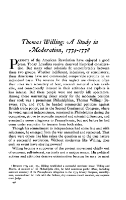 Thomas Willing - Open Journal Systems