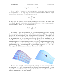 Integration over a surface