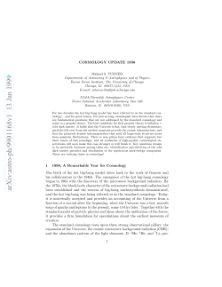 Cosmology Update 1998