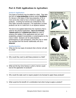 Part 4: Field Applications in Agriculture