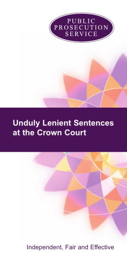 Unduly Lenient Sentences at the Crown Court