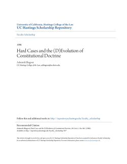 Hard Cases and the (D)Evolution of Constitutional Doctrine