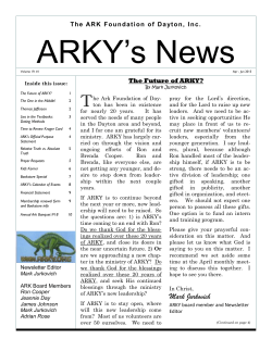 2013 Apr-Jun Issue - The ARK Foundation