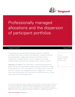 Professionally managed allocations and the dispersion
