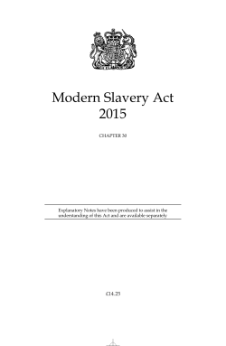 Modern Slavery Act 2015