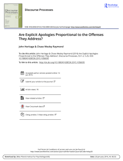 Are Explicit Apologies Proportional to the Offenses They Address?