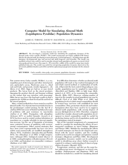 Computer Model for Simulating Almond Moth