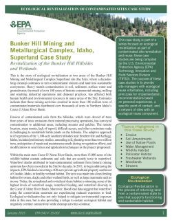 Bunker Hill Mining and Metallurgical Complex, Idaho