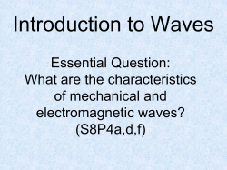 "Introduction to Waves" PDF