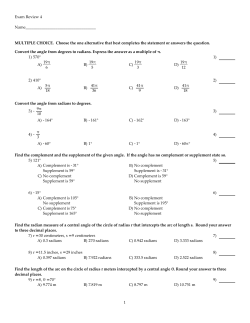Exam 4 Review