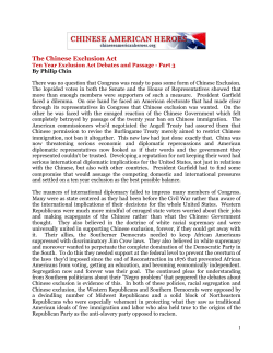 The Chinese Exclusion Act