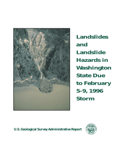 Landslides and Landslide Hazards in Washington