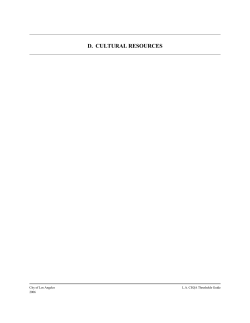 D. CULTURAL RESOURCES