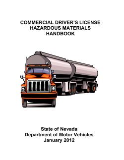 Nevada DMV Hazardous Materials Handbook