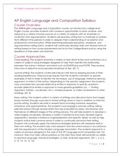 AP English Language and Composition