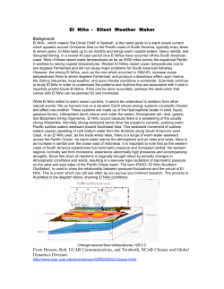 El Ni&ntilde;o - Massachusetts Marine Educators