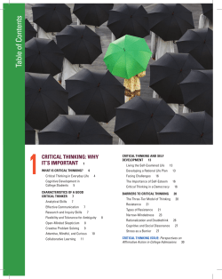 Detailed Table of Contents