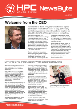 HPC Wales NewsByte