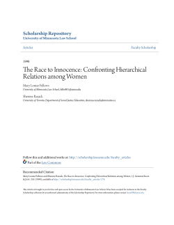 The Race to Innocence: Confronting