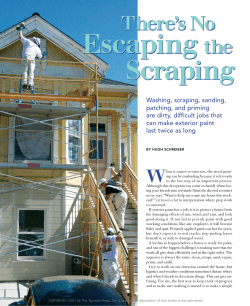 There`s no escaping scraping