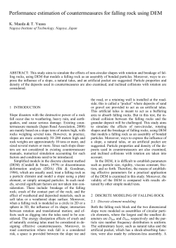 Performance estimation of countermeasures for falling rock using DEM