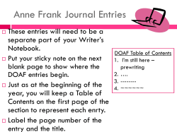 The Diary of Anne Frank