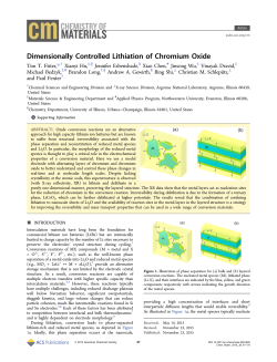 Dimensionally Controlled Lithiation of Chromium Oxide