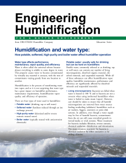 Engineering Humidification