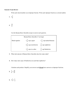 Semester Exam Review Write each mixed number as an improper