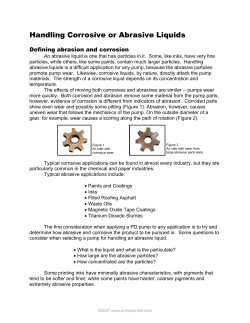 Handling Corrosive or Abrasive Liquids