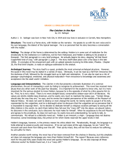 The Catcher in the Rye