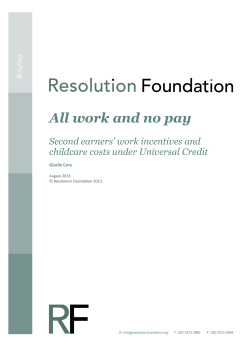 All work and no pay - Resolution Foundation