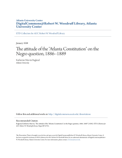 "Atlanta Constitution" on the Negro question, 1886