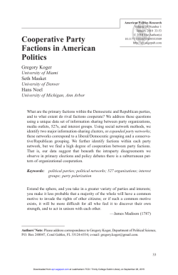 Cooperative Party Factions in American Politics