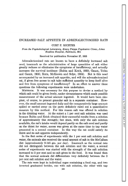 INCREASED SALT APPETITE IN