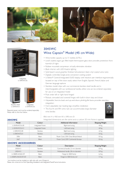 3045WC Wine Captain&reg; Model (45 cm Wide) - U-Line