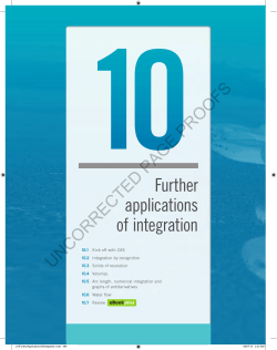 Further applications of integration