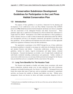 Conservation Subdivision Guidelines, Appendix C