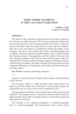 some turkic elements in the caucasian nart epos