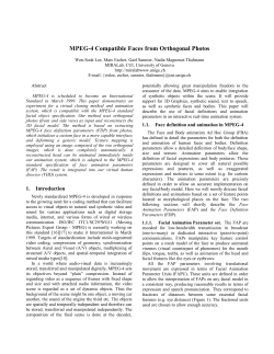 MPEG-4 Compatible Faces from Orthogonal Photos