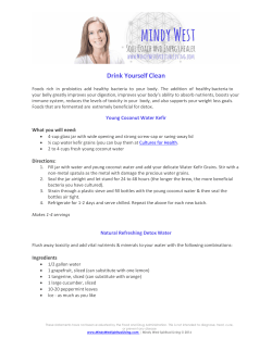 Detox Program Template - Mindy West Spiritual Living