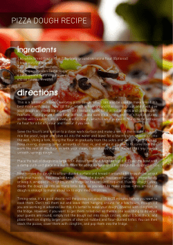 pizza dough recipe