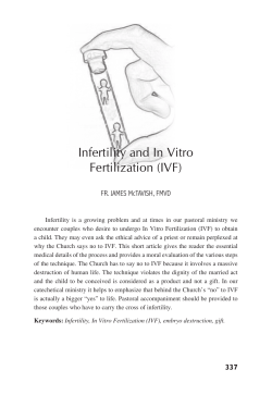 Infertility and In Vitro Fertilization (IVF)