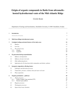 Origin of organic compounds in fluids from ultramafic