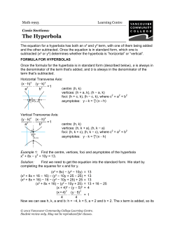 The Hyperbola