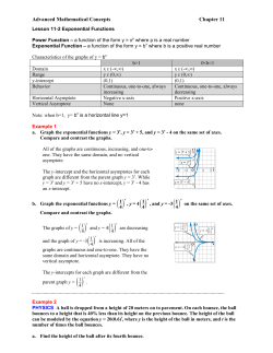 Advanced Mathematical Concepts