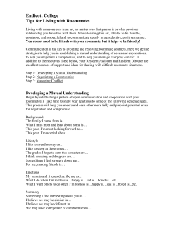 Tips for Living with Roommates